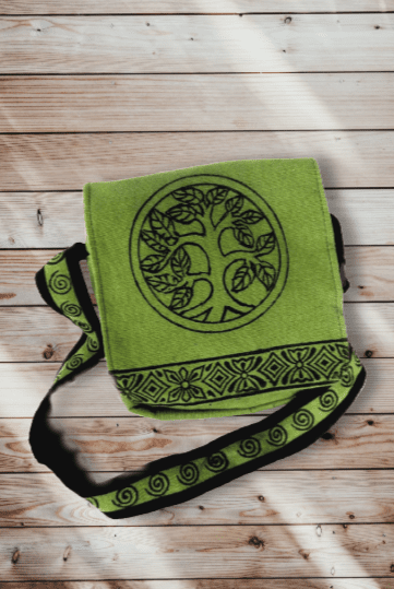 Ganesh Himal green tote bag